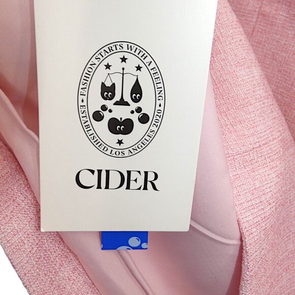 NWT Cider Pink Strapless Bow Mini Dress M Coquette Barbiecore Mean Girls - Picture 9 of 13